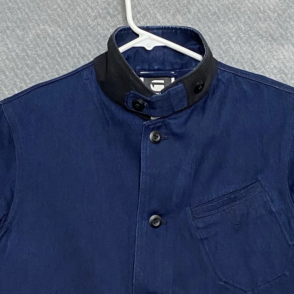 G-Star Raw Correct Blazer Police Blue Jacket Coat Size Tag Size 48 Chest Size 40